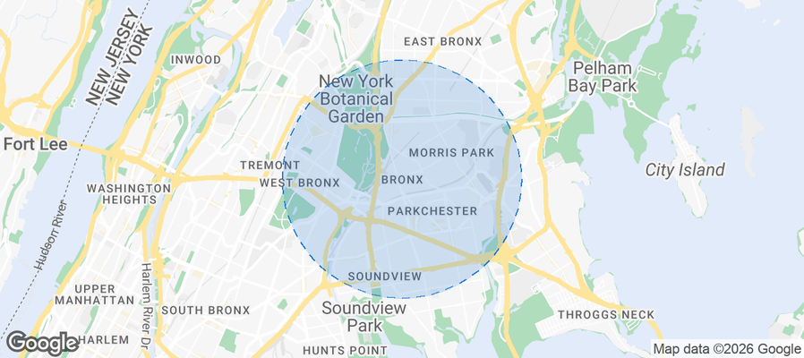 Bronx Airbnb map